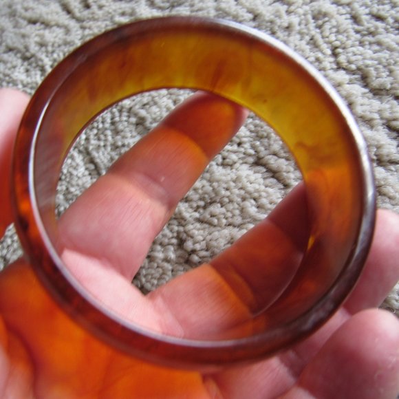 1950's Inkspot Applejuice BAKELITE Bangle - Picture 4 of 5
